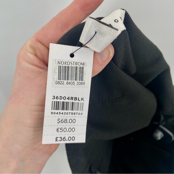 NWT Topshop Paperbag High Waist Black Career Trousers 4 - Picture 6 of 10